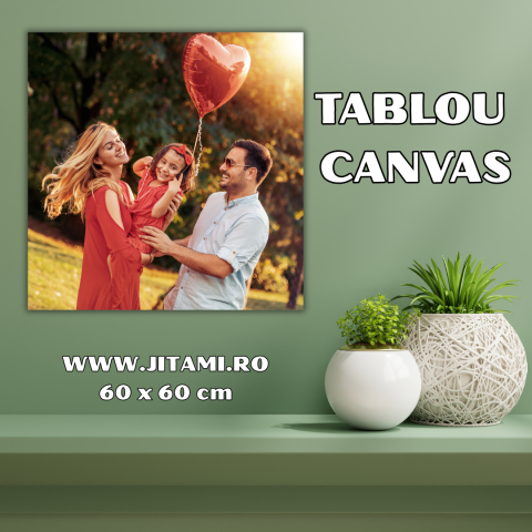 TABLOURI CANVAS PERSONALIZATE - Tablou Canvas Personalizat 60x60 cm – Decor Modern cu Fotografia Ta