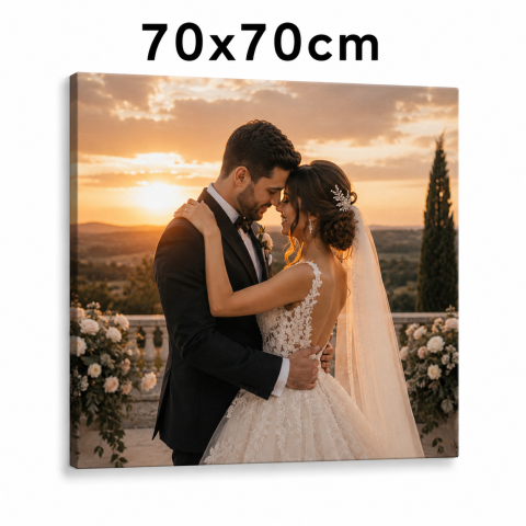 TABLOURI CANVAS PERSONALIZATE - Tablou Canvas Personalizat 70x70 cm – Fotografia Ta