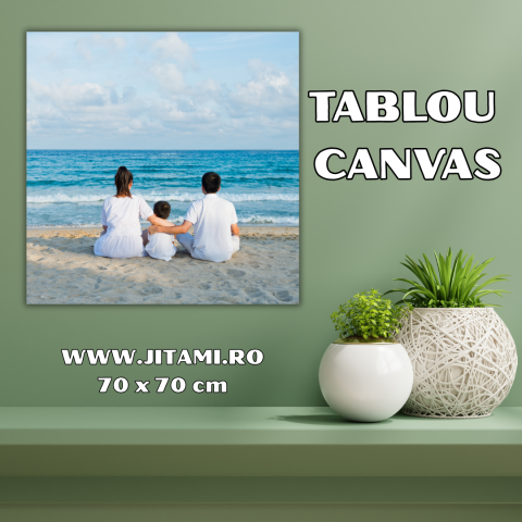 TABLOURI CANVAS PERSONALIZATE - Tablou Canvas Personalizat 70x70 cm – Fotografia Ta