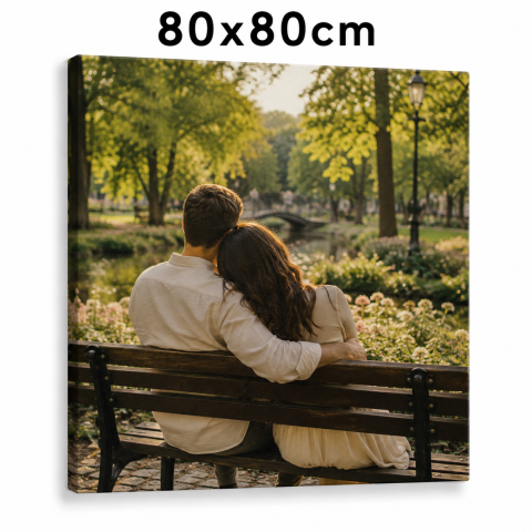 TABLOURI CANVAS PERSONALIZATE - Tablou Canvas Personalizat 80x80 cm – Decor Premium de Impact pentru Casa Ta