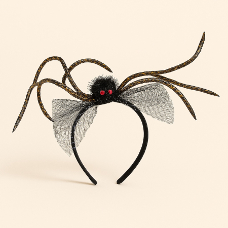 HALLOWEEN IN FAMILIE - Coronita de par Paianjen Halloween – Detaliul care transforma orice costum in magie
