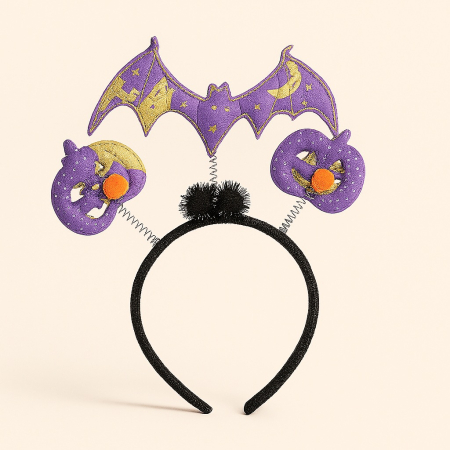 HALLOWEEN IN FAMILIE - Coronita mov Halloween – Decorul care spune “Boo!” cu stil