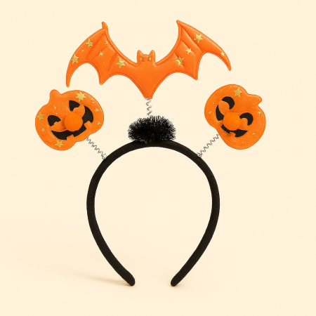 HALLOWEEN IN FAMILIE - Coronita portocalie Halloween – Decorul care spune “Boo!” cu stil