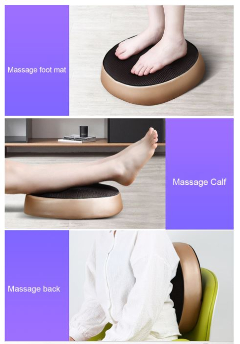 Aparat de Masaj pentru Picioare, 3 Trepte de Intensitate, Incalzire, Multifunctional, Crem [6]