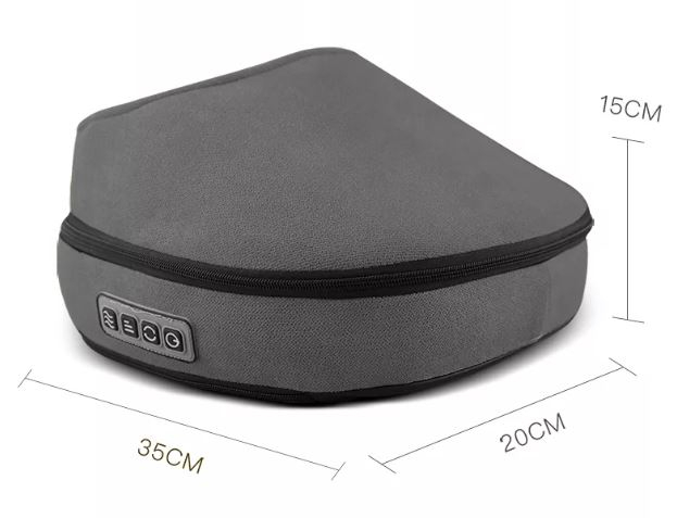 Aparat de Masaj pentru Picioare, 3 Trepte de Intensitate, Incalzire, Multifunctional, Gri [6]