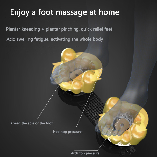 Aparat de Masaj pentru Picioare, 3 Trepte de Intensitate, Incalzire, Multifunctional, Gri [10]