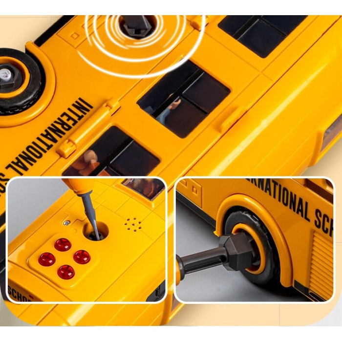 Autobuz Scolar Magic - Jucarie Interactiva de Asamblat cu Sunete si Lumini [2]