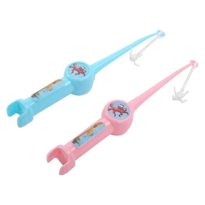 Joc interactiv de pescuit, Tobogan si Lift pentru Pestisori, 2 Undite si 2 Palete Incluse, Roz, Joynix [4]