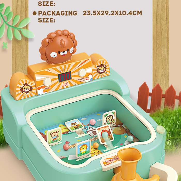 Joc Interactiv de Pinball cu Animalute, Bile Colorate pentru Tintire si Distractie Nelimitata, Tabela de Scor, Joynix [6]