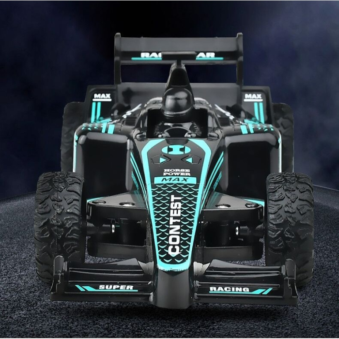 Masina de curse cu telecomanda, Efect de Spray, 1:20, Neagra, Joynix [4]