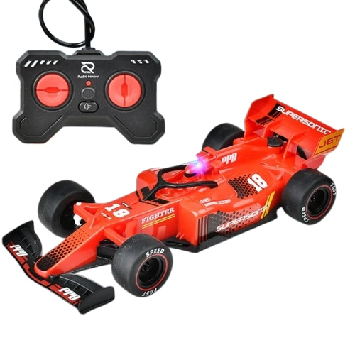 Masina de Curse cu Telecomanda, Efect de Spray, 1:20, Rosie, Joynix [4]