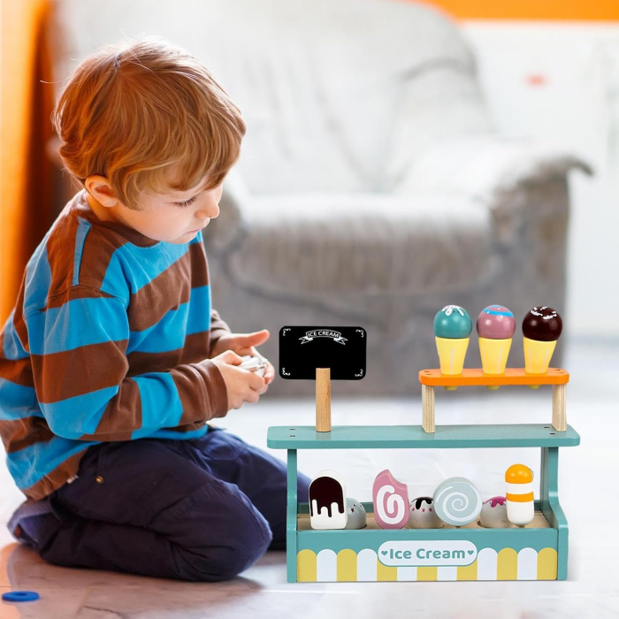 Mini Gelateria - Atelierul de Inghetata la Cornet si pe Bat, Lemn [9]