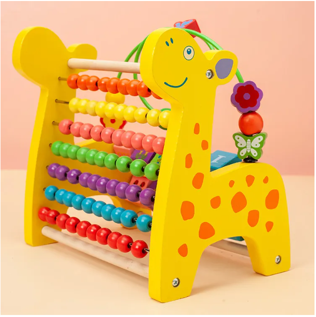 Numaratoare din lemn, 3 in 1 Girafa [2]