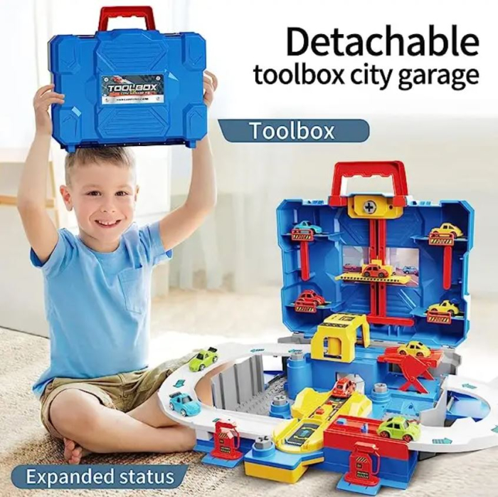 Parcare de Masinute, Pista de Curse, Montare - Demontare cu Surubelnita, Depozitare in Trusa de Scule [6]