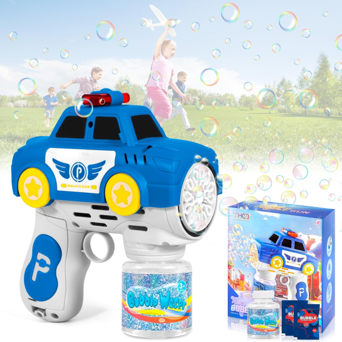 Pistol pentru Baloane de Sapun - BubbeDrive: Masina de Politie - cu Rezervor pentru Solutie, Explozie de Bule [2]