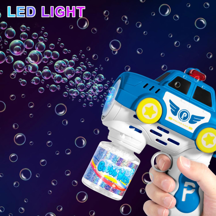Pistol pentru Baloane de Sapun - BubbeDrive: Masina de Politie - cu Rezervor pentru Solutie, Explozie de Bule [4]