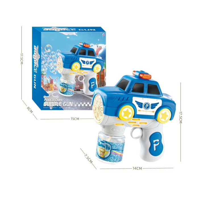 Pistol pentru Baloane de Sapun - BubbeDrive: Masina de Politie - cu Rezervor pentru Solutie, Explozie de Bule [3]