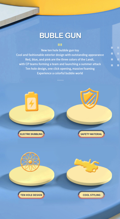 Pistol pentru baloane de sapun cu Rezervor pentru solutie, Milioane de baloane, Verde [5]