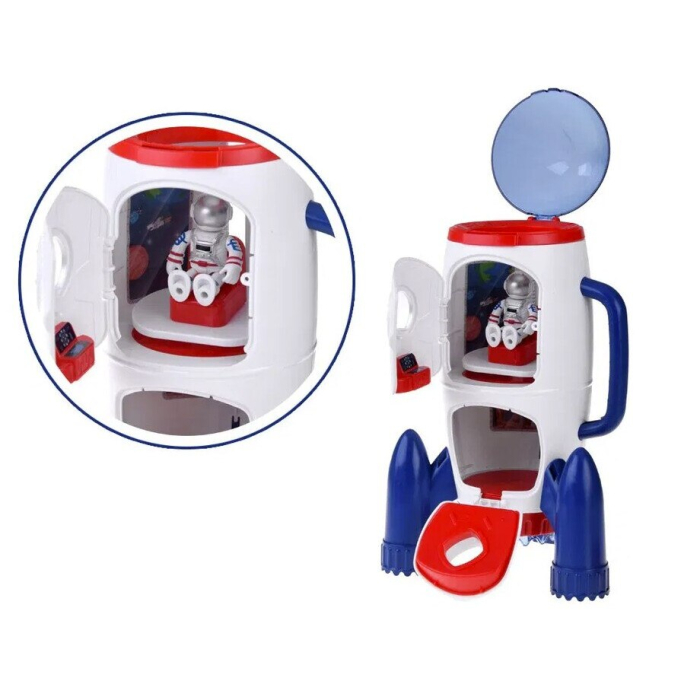 Set Cosmic de Explorare 5 in 1 cu Efecte Luminoase si Sonore, Racheta, Rover si Naveta Spatiala, 3 Astronauti [7]