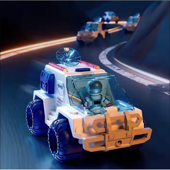 Set Cosmic de Explorare 5 in 1 cu Efecte Luminoase si Sonore, Racheta, Rover si Naveta Spatiala, 3 Astronauti [5]