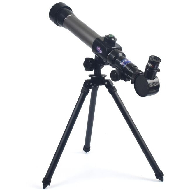 Telescop cu trepied pentru copii, 20x 30x 40x, Gri/Negru, Joynix [2]