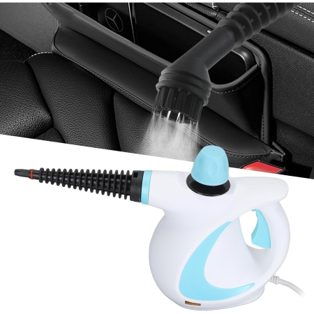 Aparat de Curatat cu Aburi Multi-functional, 1050W, 9 Accesorii, Rezervor 350ml, Albastru, Joynix [7]