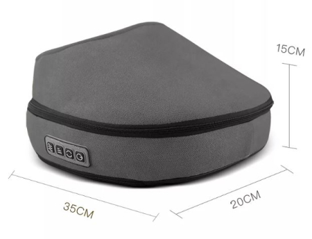 Aparat de Masaj pentru Picioare, 3 Trepte de Intensitate, Incalzire, Multifunctional, Gri [5]