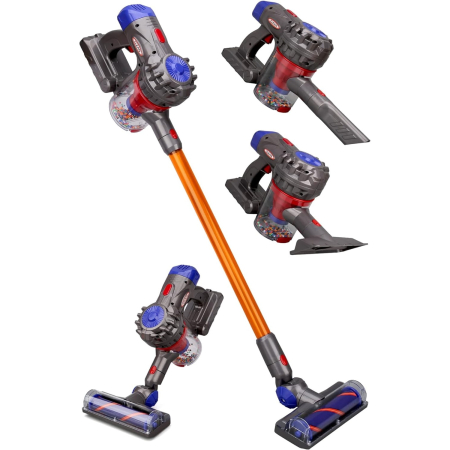 Jucării Interactive - Aspirator de jucarie pentru copii, Aspiratie reala, Fara fir, Joynix