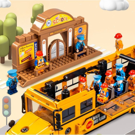 Autobuz Scolar Magic - Jucarie Interactiva de Asamblat cu Sunete si Lumini [6]