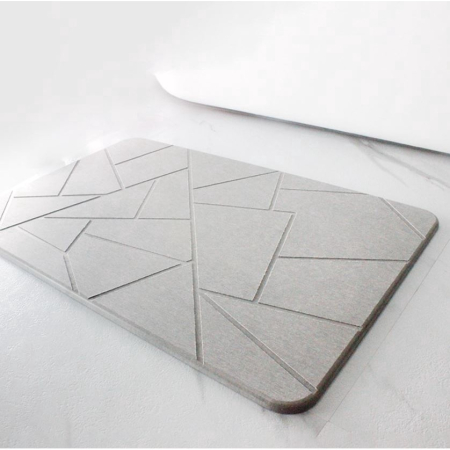 Covoras de Baie din pamant de Diatomee, 60 x 39cm, Super Absorbant, Anti-Alunecare, Usor de Curatat, Joynix [5]