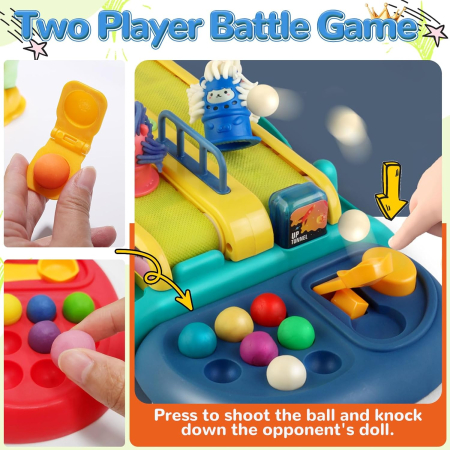 Duelul Cavalerilor din Plastilina – Set Interactiv cu Banda Transportoare, Catapulta, Accesorii pentru a aranja Parul Cavalerilor [5]