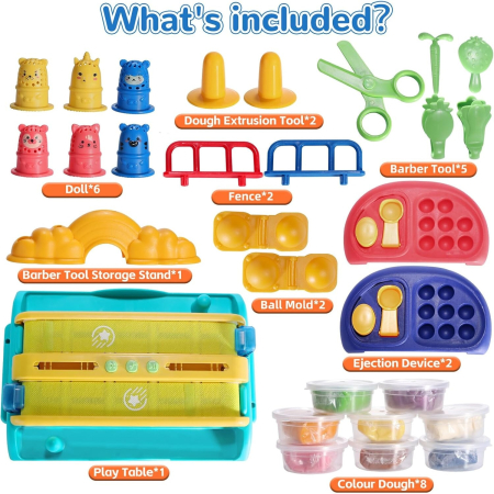 Duelul Cavalerilor din Plastilina – Set Interactiv cu Banda Transportoare, Catapulta, Accesorii pentru a aranja Parul Cavalerilor [2]