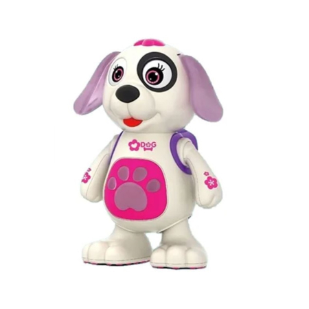 Jucării Interactive - Jucarie interactiva, Catelus dansator, cu muzica si joc de lumini, Joynix