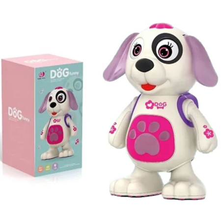 Jucarie interactiva, Catelus dansator, cu muzica si joc de lumini, Joynix [1]