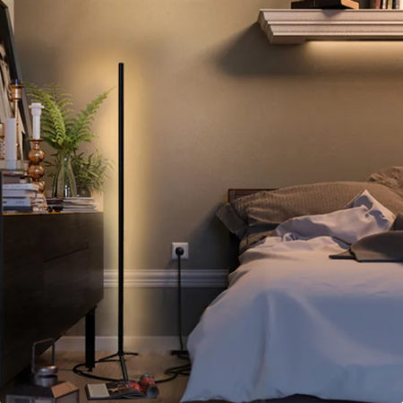 Lampa de colt LED Smart, RGB, telecomanda, joc de lumini, sincronizare pe muzica, 120cm [4]