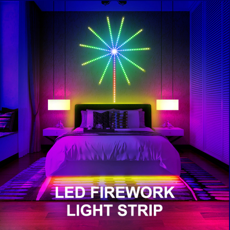 Lampa LED in forma de Stea, RGB, Control prin Aplicatie sau Telecomanda, 1.5m, Montaj pe Perete [6]