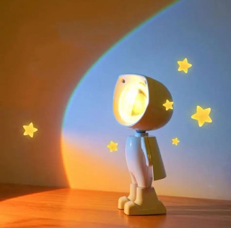 Lampa pentru Noptiera, Astronaut, Alba, conectare USB [1]