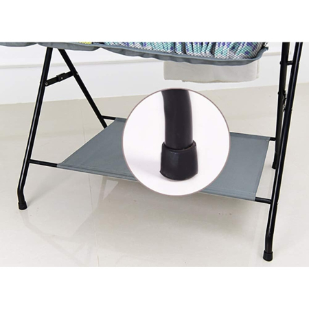 Masa Pliabila de Infasat, Multifunctionala, Cu Raft de Depozitare si Compartiment Lateral, Cadru Metalic, Joynix [5]