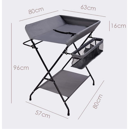 Masa Pliabila de Infasat, Multifunctionala, Cu Raft de Depozitare si Compartiment Lateral, Cadru Metalic, Joynix [1]