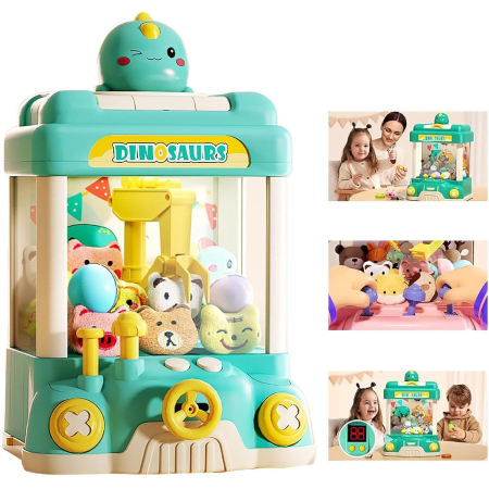 Masina de Prins Jucarii, Automat Electronic cu Gheara, Model Dinozaur, Jucarii Incluse, Joynix [2]