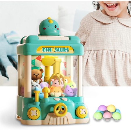 Masina de Prins Jucarii, Automat Electronic cu Gheara, Model Dinozaur, Jucarii Incluse, Joynix [1]