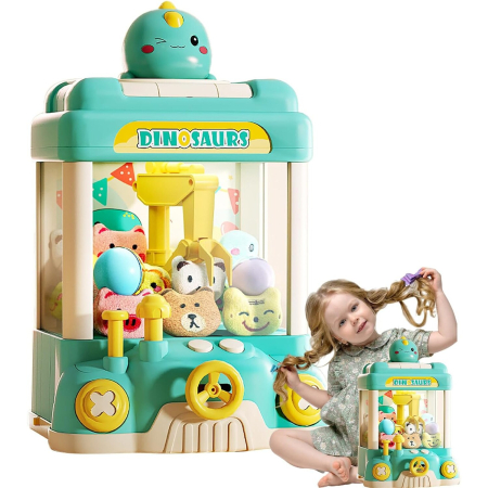 Masina de Prins Jucarii, Automat Electronic cu Gheara, Model Dinozaur, Jucarii Incluse, Joynix [3]