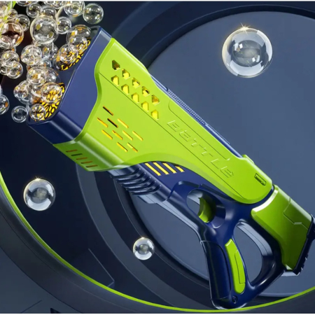 Mega Pistol cu Baloane de Sapun, 20 de Orificii, Rezervor 200ml, Solutie inclusa 2 x 100ml, 40x17.5x6cm [1]