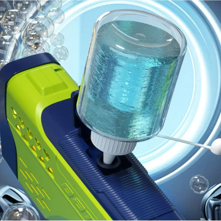 Mega Pistol cu Baloane de Sapun, 20 de Orificii, Rezervor 200ml, Solutie inclusa 2 x 100ml, 40x17.5x6cm [3]