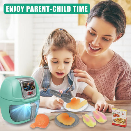 Mini AirFryer, Set Interactiv pentru Micii Bucatari, Alimente si Accesorii Incluse, Joynix [1]