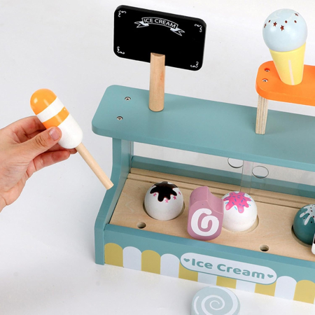 Mini Gelateria - Atelierul de Inghetata la Cornet si pe Bat, Lemn [3]