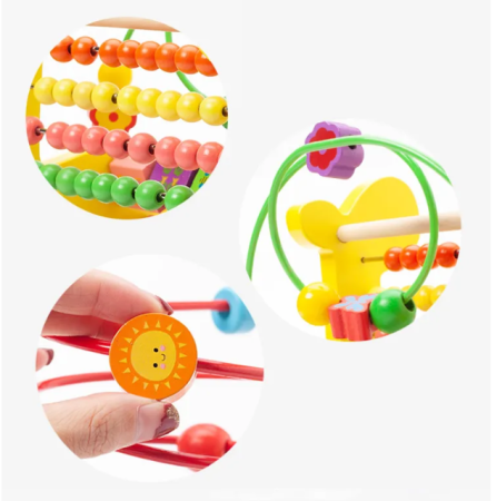 Numaratoare din lemn, 3 in 1 Girafa [6]