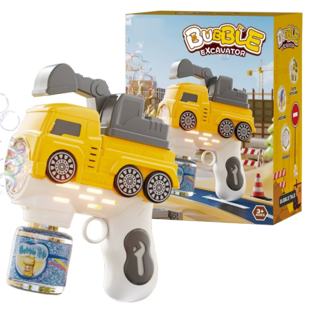 Pistol pentru Baloane de Sapun - BubbeDrive: Excavator - cu Rezervor pentru Solutie, Explozie de Bule [2]