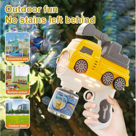 Pistol pentru Baloane de Sapun - BubbeDrive: Excavator - cu Rezervor pentru Solutie, Explozie de Bule [5]