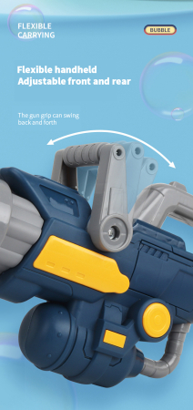 Pistol pentru baloane de sapun cu Rezervor pentru solutie, Milioane de baloane, Albastru [2]